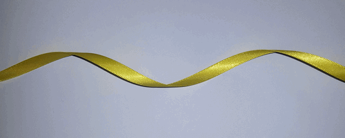 Yellow Satin Ribbon 1/4 Inch - by the Yard