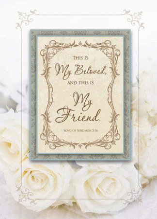 My Beloved, My Friend Wedding Certificate