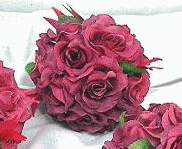 Wedding Kissing Ball - Mauve Roses