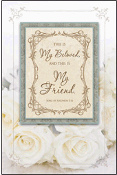 My Beloved, My Friend Wedding Bulletin