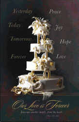 Wedding Cake Wedding Bulletins - Only 1 Left