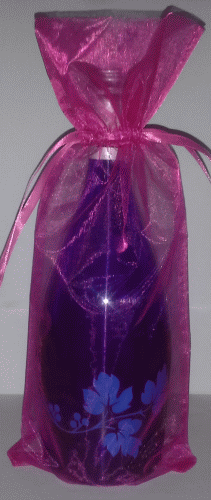 Wine Bottle Gift Bag - Fuschia
