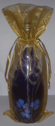 Wine Bottle Gift Bag - Gold