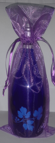 Plum Wine Bottle Gift Bag - ON SALE Qtys Limited