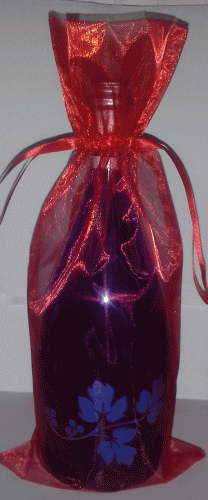 Wine Bottle Gift Bag - Red
