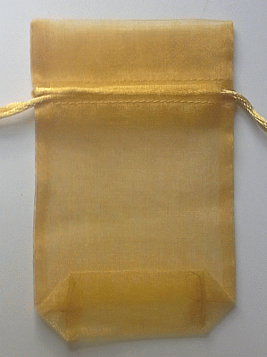 Organza Favor Bag - Gold Large