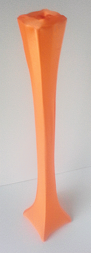 Orange Eiffel Tower Spandex Vase Cover - 24 inch
