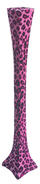 Pink Leopard Print Spandex Cover for 24 Inch Eiffel Tower Vase