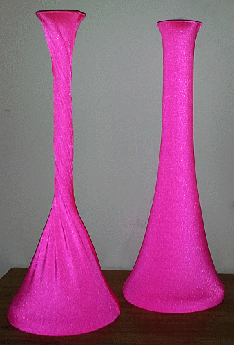 Hot Pink Wedding Centerpiece Spandex Vase Kit